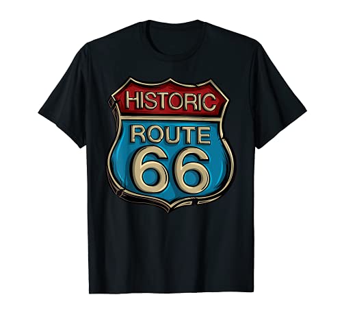 Historic Route 66 - Camiseta de carretera Camiseta