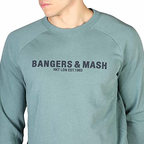 HKT by Hackett London Hkt Bangers & M Sudadera, Verde (Dusky Green 725), Medium para Hombre