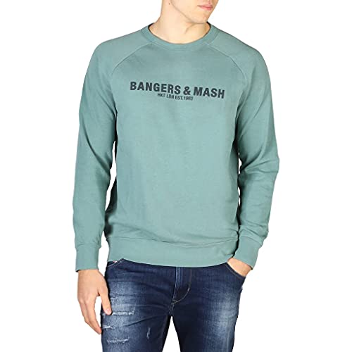 HKT by Hackett London Hkt Bangers & M Sudadera, Verde (Dusky Green 725), Medium para Hombre