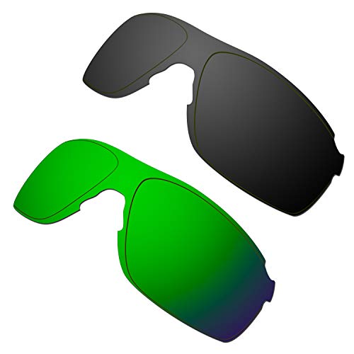 HKUCO Lentes de repuesto para Oakley EVZero Pitch Negro/Verde Gafas de sol