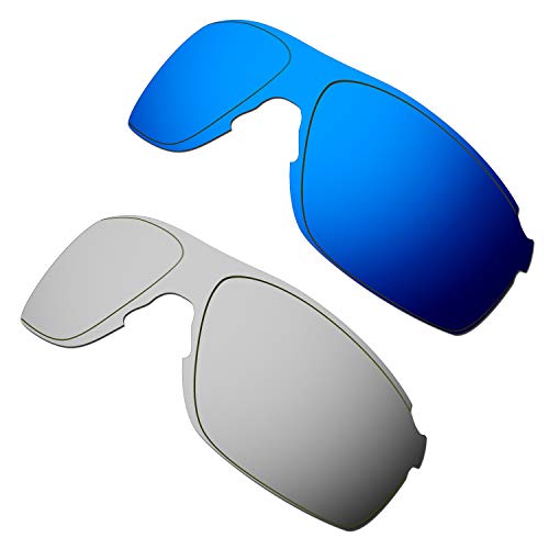 HKUCO Reforzarse Lentes de repuesto para Oakley EVZero Pitch Azul/Titanio Gafas de sol