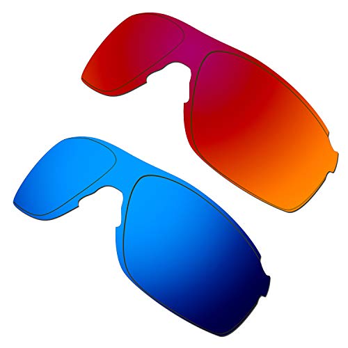 HKUCO Reforzarse Lentes de repuesto para Oakley EVZero Pitch Rojo/Azul Gafas de sol