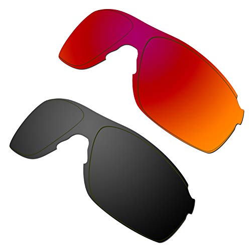HKUCO Reforzarse Lentes de repuesto para Oakley EVZero Pitch Rojo/Negro Gafas de sol