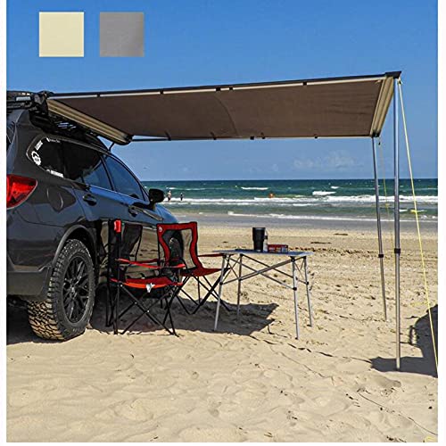 HLONGG Coche Lado Toldo SUV Tienda Tolera Al Aire Libre Off Road Vehículo Auto Driving Equipo De Automóvil Durable Impermeable Van Toldo Coche Carpa De Botas para Playa Camping Pesca Picnic,2 * 2.5