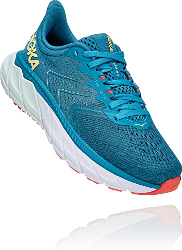 Hoka One One Arahi 5 Womens - Mosaic Blue Luminary Green - 5.5 UK