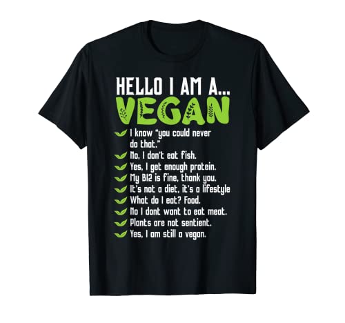 Hola, soy un vegetariano gracioso, sarcástico y vegetariano Camiseta