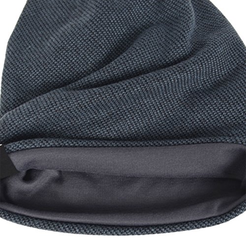 Hombre Algodón Gorros de Punto Slouch Cráneo Invierno Verano Sombreros (305-Gris)