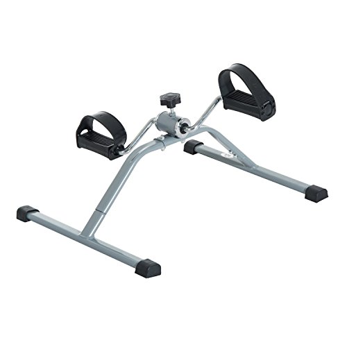 HOMCOM Mini Bicicleta Estática de Acero para Pedalear Aparato de Ejercicios 2 en 1 Brazos y Piernas 40x53x29cm