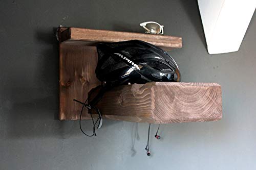 Homeclassics Soporte de pared de madera para bicicleta de carretera o de montaña – Soporte de pared exclusivo para bicicleta – también para manillares anchos