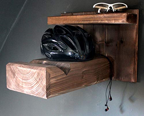 Homeclassics Soporte de pared de madera para bicicleta de carretera o de montaña – Soporte de pared exclusivo para bicicleta – también para manillares anchos