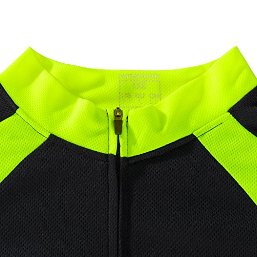 HomeDecTime Bicicleta Ciclismo Jersey Riding Racing MTB Team Chaqueta de Manga Larga para Hombres Mujeres - Negro, XXL