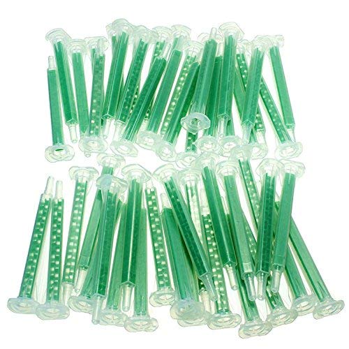 HonFitat 50Pcs F6-16 Green Ab Pegamento Tubo De Mezcla Boquilla Estática Sección 16 Boquillas