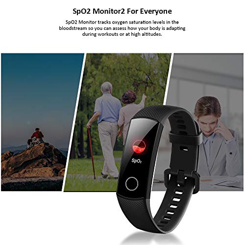 HONOR Band 5 Smartwatch Pulsera de Actividad con Pulsómetro Mujer Hombre, Monitor de Actividad Deportiva, Ritmo Cardíaco, Impermeable IP68, Reloj Fitness, con Podómetro