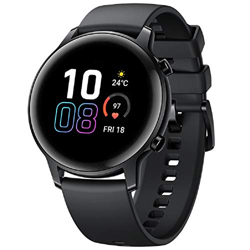 HONOR Smartwatch Magic Watch 2 42mm (hasta 2 Semanas de Batería, Pantalla Táctil AMOLED de 1.2", GPS, 15 Modos Deportivos) para Hombre Mujer, Ágata Negro