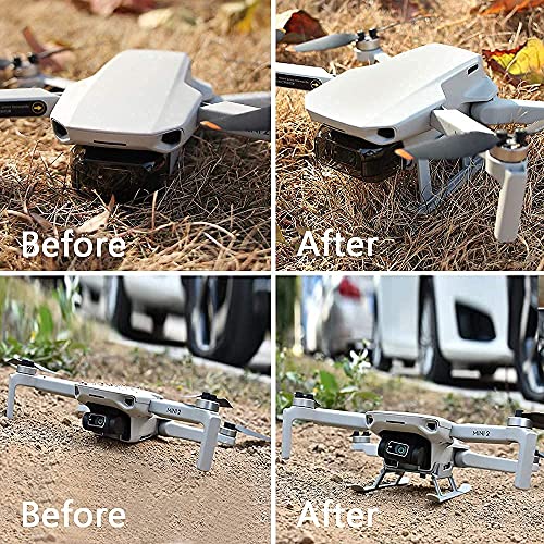 Hossom Extensión del Tren de Aterrizaje, Landing Gear Plegable, Suspension Landing Leg Protector de Piernas, Compatible con Dji Mini 2/Mavic Mini Drone Accesorios