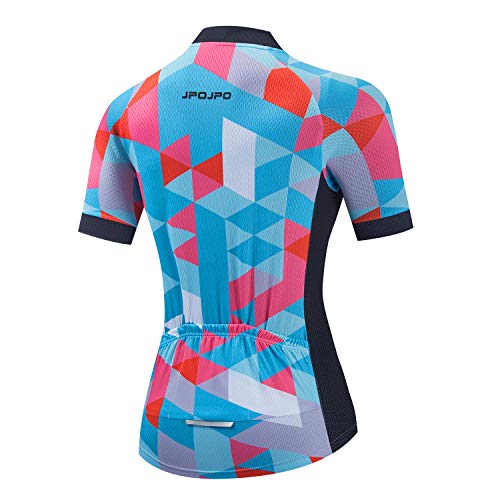 Hotlion Mujeres Ciclismo Jersey Mountain Bike Racing Top Ropa, Cu0037, Medium