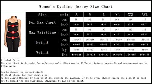 Hotlion Mujeres Ciclismo Jersey Mountain Bike Racing Top Ropa, Cu0037, Medium