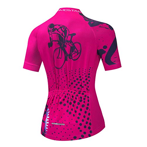 Hotlion Mujeres Ciclismo Jersey Mountain Bike Racing Top Ropa - - Medium