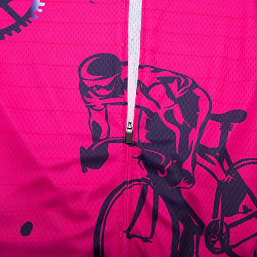 Hotlion Mujeres Ciclismo Jersey Mountain Bike Racing Top Ropa - - Medium