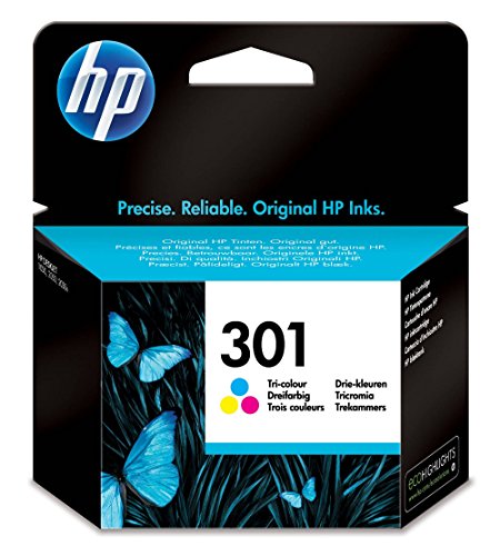 HP 301 Cartuchos de tinta originales, negro y tricolor, paquete de 2