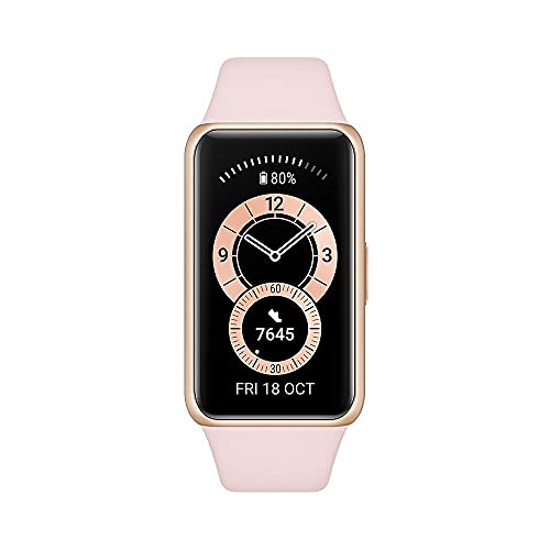 Huawei Band 6 - Pulsera de actividad con monitorización de Oxígeno en sangre (SpO2) 24horas, Pantalla FullView de 1.47 pulgadas, Batería para dos semanas, Análisis de frecuencia cardiaca