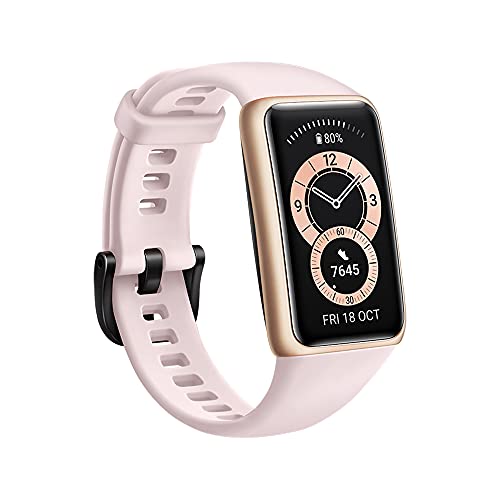 Huawei Band 6 - Pulsera de actividad con monitorización de Oxígeno en sangre (SpO2) 24horas, Pantalla FullView de 1.47 pulgadas, Batería para dos semanas, Análisis de frecuencia cardiaca