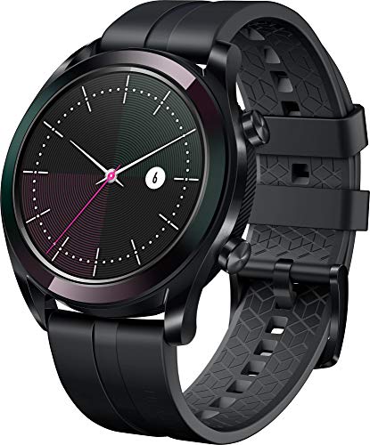 Huawei Watch GT Elegant, Smartwatch con Caja de Metal, Pantalla Táctil AMOLED de 1.2", Monitor de Ritmo Cardíaco y Sueño, GPS, Sumergible 50 M, 42 mm, Blanco