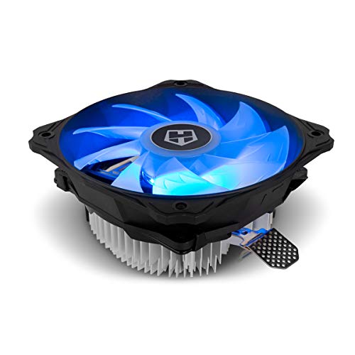 Hummer H-123 RGB- NXHUMMERH123RGB - Ventilador CPU RGB, compatible con AMD&Intel, ventilador 120mm, control inteligente PMW, color negro