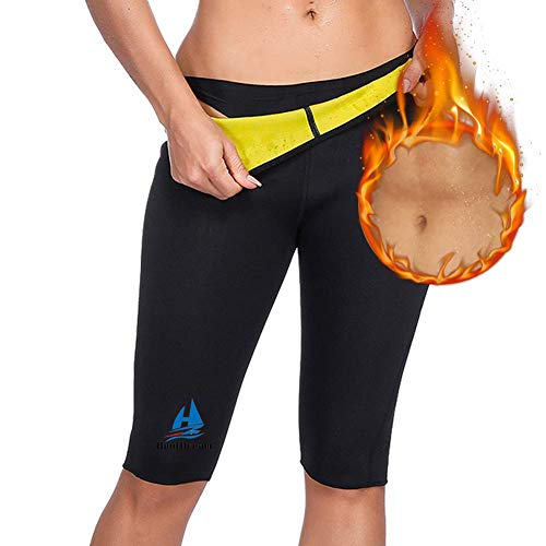 HuntDream Pantalones cortos de sauna para mujeres Pantalones cortos de sauna Hot Neoprene Body Shaper