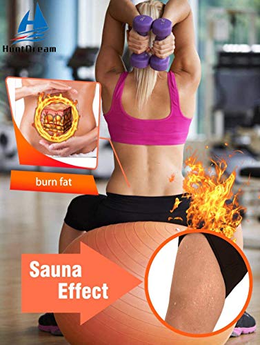 HuntDream Pantalones cortos de sauna para mujeres Pantalones cortos de sauna Hot Neoprene Body Shaper