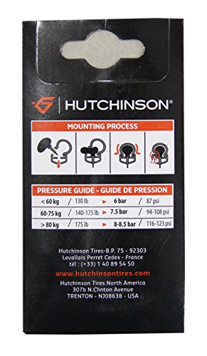 HUTCHINSON Cámara Road 700 x 20-25, válvula Presta (Fina), 80 mm, Unisex Adulto, Negro, 27.5 x 1.70 a 2.35