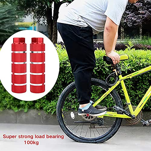 HUYIWEI Clavijas para Bicicleta Universal de Aleación de Aluminio para Bicicleta Pedales Traseros Pedales, BMX Stunt Pegs para BMX MTB Bicicleta de Carretera Bicicleta de Ciudad-2 Piezas