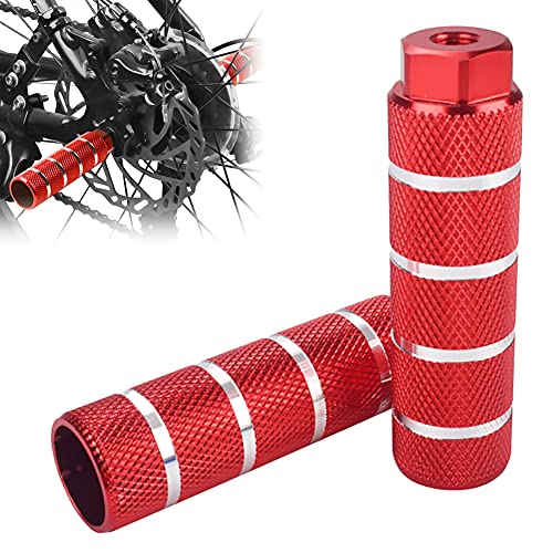 HUYIWEI Clavijas para Bicicleta Universal de Aleación de Aluminio para Bicicleta Pedales Traseros Pedales, BMX Stunt Pegs para BMX MTB Bicicleta de Carretera Bicicleta de Ciudad-2 Piezas