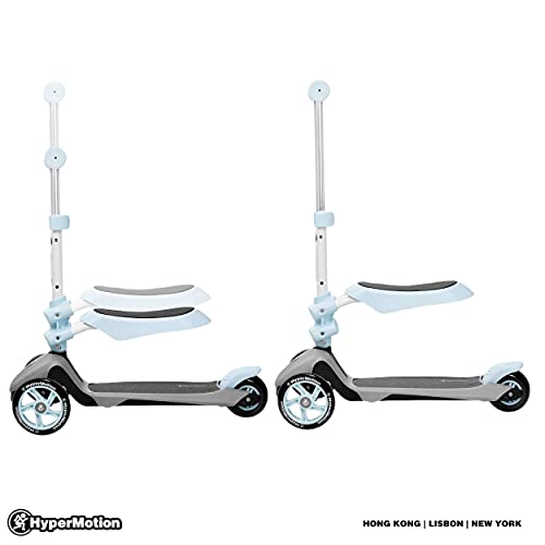HyperMotion Draisienne Patinete Infantil 3 en 1 (Carga máxima 50 kg) | Globber Triciclo bebé evolutivo de + 1 año | Reposapies, Asiento Carga máxima 20 kg, Azul