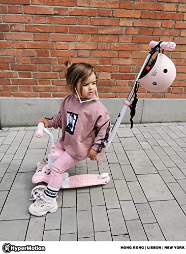 HyperMotion Draisienne - Patinete infantil de 1 a 5 años Globber Triciclo para bebé evolutivo modular 5 en 1 | empujador ajustable, reposapiés, asiento y manillar ajustable, color rosa