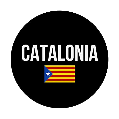 I Love Catalonia Flag Novelty Graphic Tees & Cool Designs PopSockets PopGrip Intercambiable