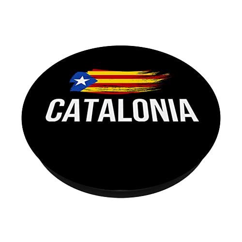 I Love Catalonia Flag Novelty Graphic Tees & Cool Designs PopSockets PopGrip Intercambiable