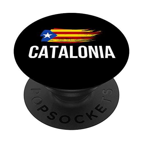 I Love Catalonia Flag Novelty Graphic Tees & Cool Designs PopSockets PopGrip Intercambiable