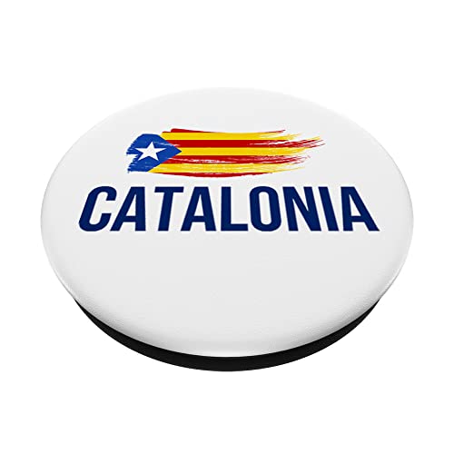 I Love Catalonia Flag Novelty Graphic Tees & Cool Designs PopSockets PopGrip Intercambiable