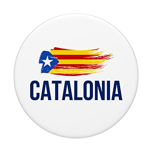 I Love Catalonia Flag Novelty Graphic Tees & Cool Designs PopSockets PopGrip Intercambiable