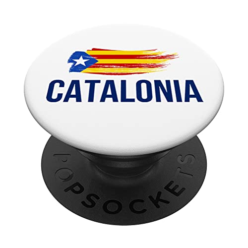 I Love Catalonia Flag Novelty Graphic Tees & Cool Designs PopSockets PopGrip Intercambiable