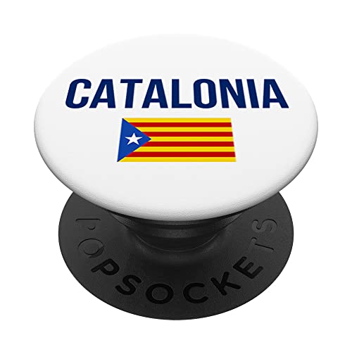 I Love Catalonia Flag Novelty Graphic Tees & Cool Designs PopSockets PopGrip Intercambiable