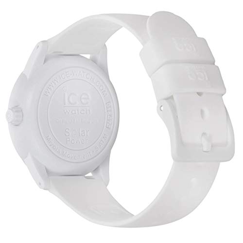 Ice-Watch - ICE solar power White gold - Reloj blanco para Mujer con Correa de Silicona - 018474 (Small)