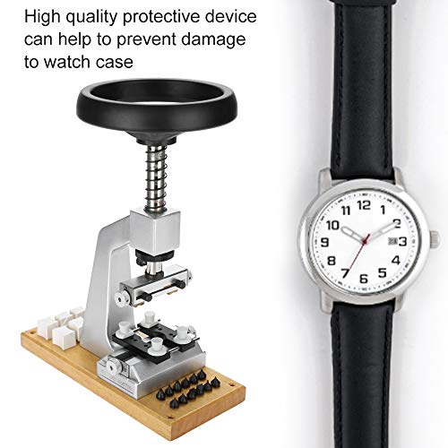 Ichiias Abridor de Caja de Reloj con Herramienta de reparación de relojero con Base de Metal