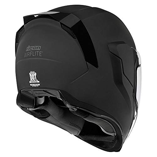 Icon Airflite Rubatone - Casco integral (talla L), color negro mate