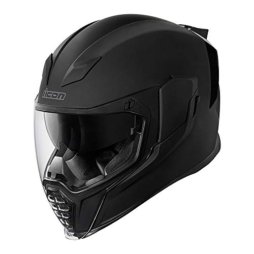 Icon Airflite Rubatone - Casco integral (talla L), color negro mate