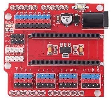 ICQUANZX 5 unidades Nano I/O Expansion Sensor Shield para Arduino UNO R1 Nano 3.0 Duemilanove 2009