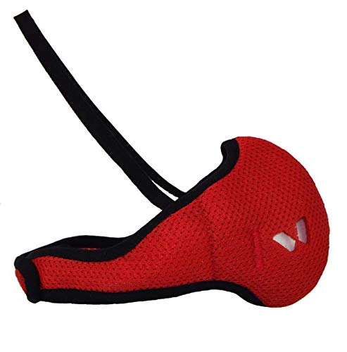 IDAWEN Sport Fashion Mascarilla Deportiva IDAWENMASK 2.0 - con Filtro de Nanofibras del CSIC - Máscara de Deporte de Cierre con Velcro - Mascarilla Lavable - Color Rojo - Talla XL