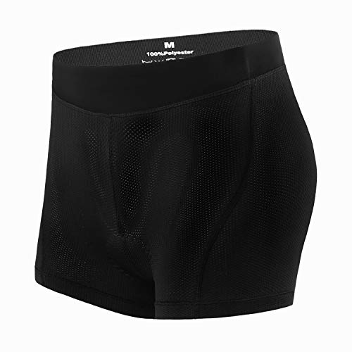 INBIKE Pantalones Cortos Calzoncillos Mujer Ciclismo para Bicicleta, Braguitas De MTB con 3D Acolchado De Gel para Bici Ciclista(Negro,s)