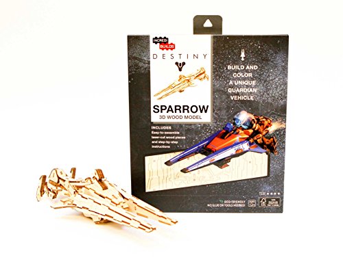 INCREDIBUILDS: DESTINY: SPARROW 3D WOOD MODEL